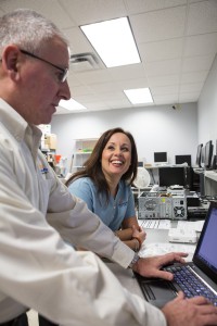 left:  Ben Lyopns (Remote Support Engineer) and Lisa Shorr